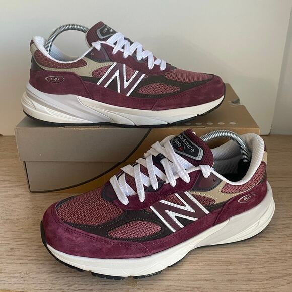 New Balance 990 V6 MIUSA Teddy Santis Burgundy Men Sneakers U990BT6- SZ 8.5 main image 6